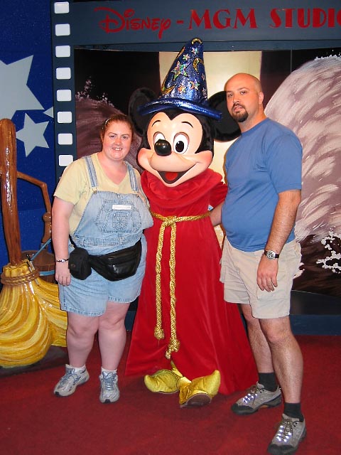 Sorcerer Mickey with Sherree and Dan