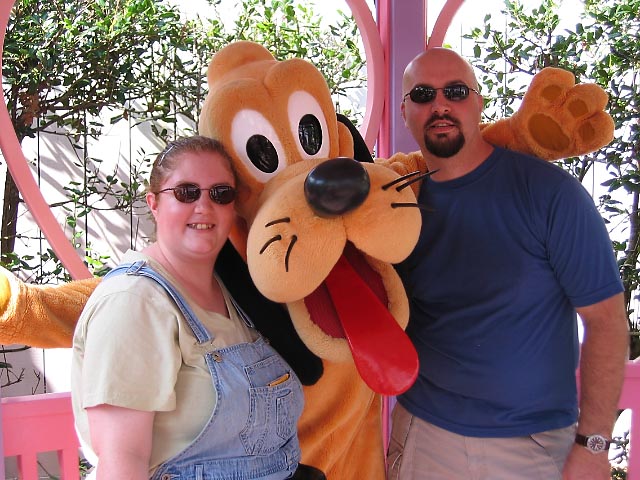 Sherree and Dan with Pluto