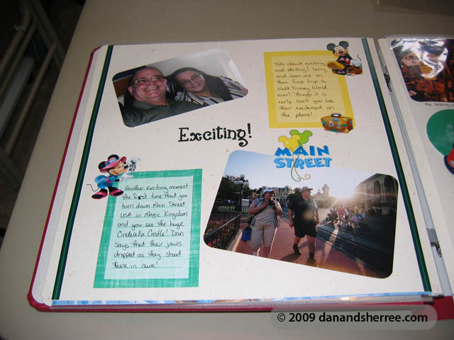 2008 Disney Trip Scrapbook: Part 1